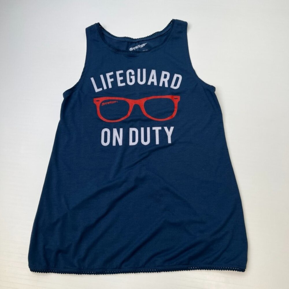 Baywatch Tank Women Extra Small Lifeguard On Duty Sleeveless Shirt Beach Core Ex